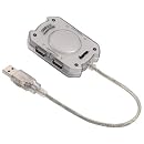Hama USB 2.0 Hub 1:4, Silber, Bus-powered