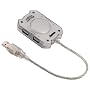 Hama USB 2.0 Hub 1:4, Silber, Bus-powered
