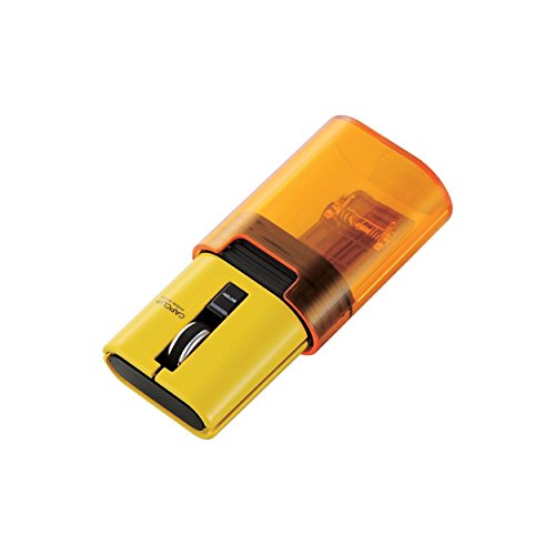 ELECOM Bluetoothマウス CAPCLIP 3ボタン IRLED搭載 充電式 イエロー M-CC1BRYL