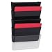 Vertical File System, 3 Count, 13x4x14-7/8, Black (SPR60000)