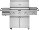 KitchenAid KFRS365TSS 36 LP Gas Grill with 623 sq. in. Cooking Surface, 2 U Shaped Burners, Infrared Sear & Rotisserie Burner, Side Burner, Utility Bin and Pull-Out Tank Tray