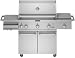 KitchenAid KFRS365TSS 36" LP Gas Grill with 623 sq. in. Cooking Surface, 2 "U" Shaped Burners, Infrared Sear & Rotisserie Burner, Side Burner, Utility Bin and Pull-Out Tank Tray