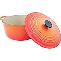 Le Creuset Enameled Cast-Iron 7-1/4-Quart Round French Oven, Flame