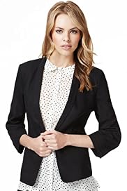 Linen Blend Shawl Collar Jacket
