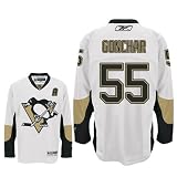 GONCHAR #55 Pittsburgh Penguins RBK Premier NHL Hockey Jersey by Reebok (NHLPA Certified Custom Sewn Authentic Twill)
