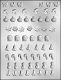 CK Products Mini Christmas Lay-ons Chocolate Mold