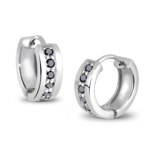 Elli Damen-Ohrringe Schwarz 925 Silber 0307712711 Preisvergleich