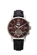 ADEE KAYE ROSE GOLD STAINLESS STEEL AUTOMATIC BIG DATE W/ OPEN HEART WATCH