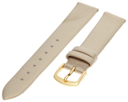 Hadley-Roma Women's LSL832RTD-160 16-mm Champagne Genuine Lambskin Leather WatchStrap