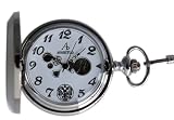 Mechanische Taschenuhr in Edelstahl mit russischem Handaufzugswerk Damen