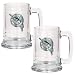 Florida Marlins Set of 2 Beer Glass Tankard Mugs