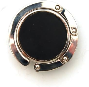 Designer Collection Magnetic Foldable Purse Hook/hanger with Hidden Mirror Red Flowers