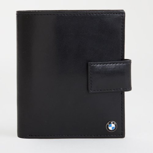 BMW Genuine Black Leather French Purse Stylish Wallet