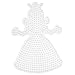 Hama Stiftplatte Prinzessin Wei� 258