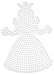 Hama Stiftplatte Prinzessin Weiß 258