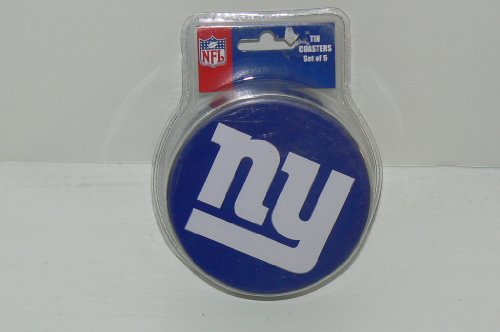 NFL New York Giants Tin Coasters