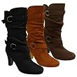Glaze by Adi Microsuede Slouchy High Heel Boot