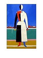 Especial Arte Lienzo Frau mit Harke anagoria - Kazimir Malevich Multicolor