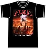 Evile - Enter The Grave Black T-shirt Size Medium