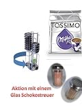 TASSIMO T-Disc NEU 20111 Milka Schokolade 8 Getr�nke + Drehst�nder f�r 48 Kapseln und 1 Glas - Schokostreuer
