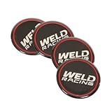 Weld 601-3010 Wheel Center Cap Racing Emblem 4-Pack