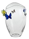 Godinger Crystal Butterfly Vase