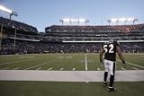 Bears Ravens Football: Baltimore, MD - Ray Lewis Photographic Poster Print by Rob Carr , 42x28