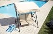 Living Accents Swing Two Person 46"X55.5"X62" Polyester Tarp