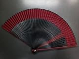 浴衣&着物に　粋な男物男性扇子エンジ×黒