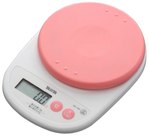 TANITA デジタルクッキングスケール 【0.5g単位の高精度】 フランボワーズピンク KD-189-PK