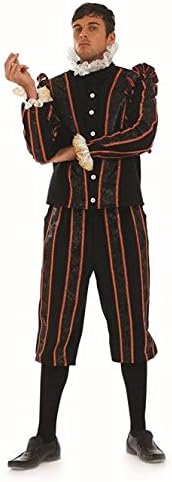 Black Adder Tudor Earl Male Fancy Dress Costume - XL (Chest 46-48")