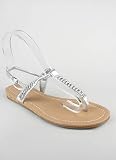 Rhinestone Lizard T-Strap Sandal