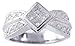 0.65Ct. 14K. White Gold Invisible Pave Diamond Anniversary Ring