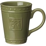 Signature Housewares Sorrento Collection 14-Ounce Mug, Green Antiqued Finish