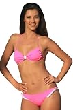 UjENA Pink Punch Ruffle Bikini Swimsuit