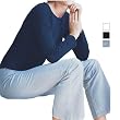Anvil - Ladies' 1x1 Rib Knit Long Sleeve Scoop Neck T-shirt - 1444