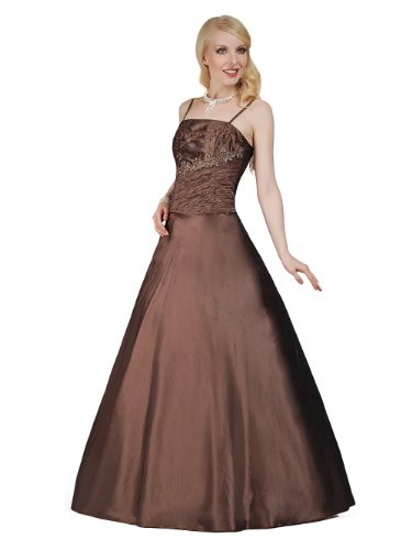 Envie – 1001 TANJA Abendkleid 2-teilig in Braun Gr.36-44