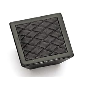 Laurey 12292 Cabinet Hardware 1-5/8-Inch Square Knob, Oil Rubbed Bronze and Madison Grey