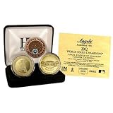 Highland Mint Los Angeles Angels of Anaheim 24KT Gold and Infield Dirt 3 Coin Set in NEW Display