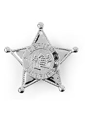 Sheriff Badge (As Shown;One Size)