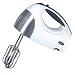 Oster 2534 Inspire Hand Mixer with Bonus Attachments, White with Brushed Stainless Steel