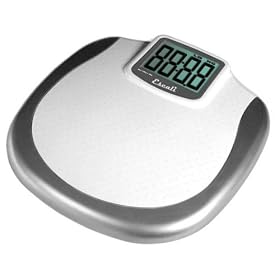 Escali XL Display Bathroom Scale - White/ Silver