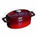 Staub Mini Oval Coquette, 0.5 Quart, 5 Inch, Pimento Red