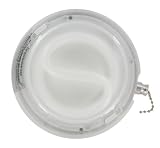 Compact Fluorescent, Energy Star qualified Lampholder, With Pull Chain Switch, Housing and Cover, 13W CFL Bulb, White, 9862-PCH