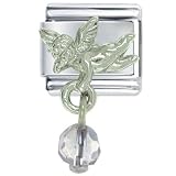 Baby Crystal Angel Religious Italian Charms Bracelet Link
