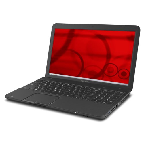 Toshiba C855D-S510 Laptop Computer / 15.6-inch Display Screen / AMD E-300 Dual-core 1.4GHz Processor / 4GB DDR3 SDRAM / 320GB Hard Drive / Double-layer DVD±RW/CD-RW / Webcam / 6-cell Battery / Windows 8 / Satin Black