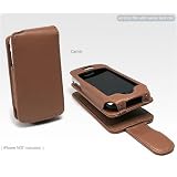 Apple iPhone Designio Leather Case with Swivel Clip (Camel)