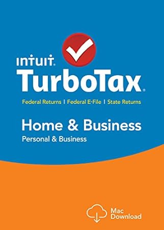 TurboTax Home & Business 2015 Federal + State Taxes + Fed Efile Tax Preparation Software - Mac Download