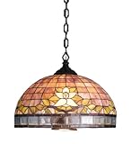 20W Beveled Rose Dome 6c & 1 Down Cluster Pendant
