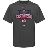 Majestic Los Angeles Angels of Anaheim Youth Charcoal 2009 Division Champs T-shirt